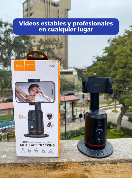 Mini Trípode IA con seguimiento facial 360°