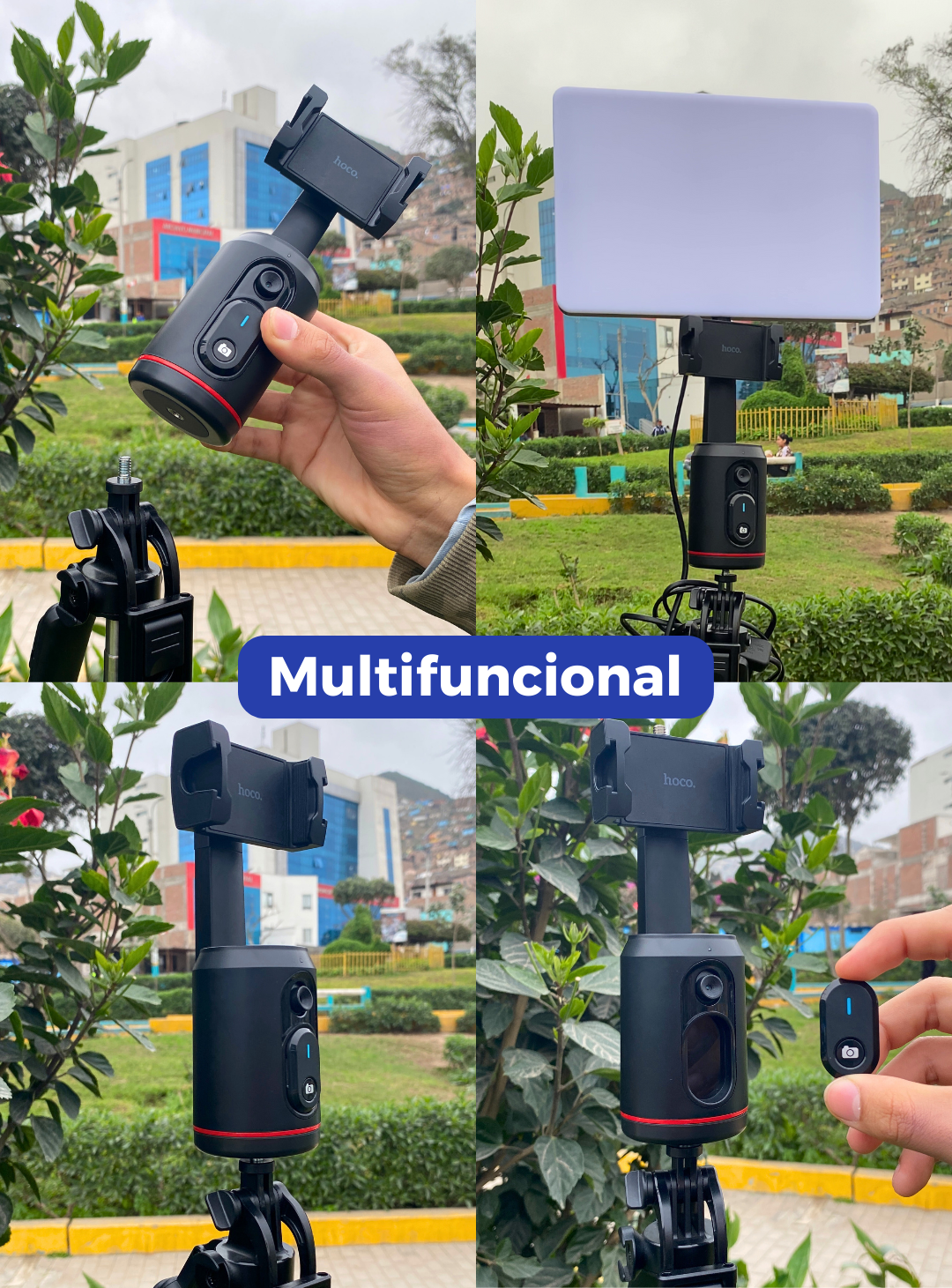 Mini Trípode IA con seguimiento facial 360°