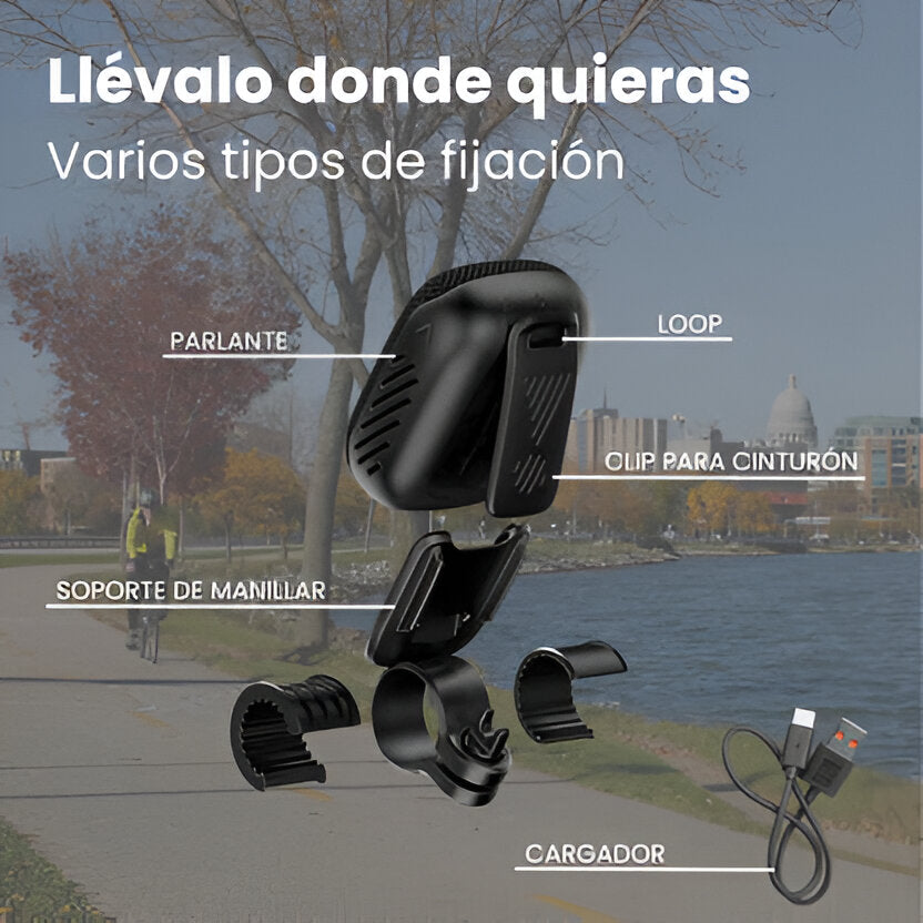 Wind 3 - Parlante Bluetooh para Bici y Moto